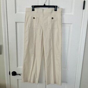 Counterparts Ivory Wide Leg Pull Up Pants Size Large